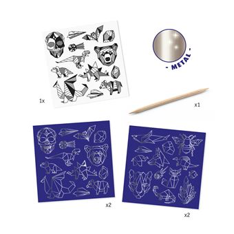 Jeu créatif Djeco 50 Stickers à gratter Iron