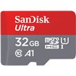 Carte mémoire microSDHC Ultra 32 Go + Adaptateur SD SanDisk Gris et rouge