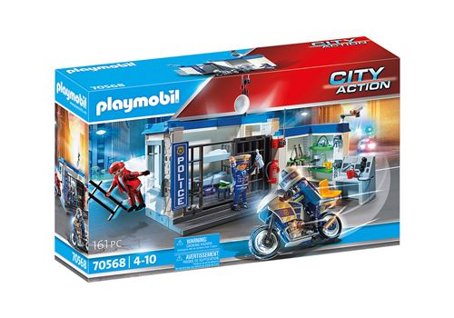 Playmobil City Action 70568 Police Poste De Police Et Cambrioleur