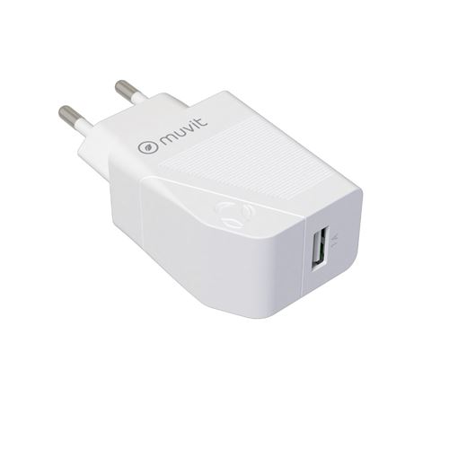 MUVIT FOR CHANGE  CAR CHARGER 12W BK+LIG 1.2M
