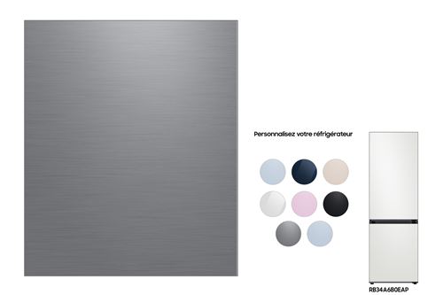 Porte Inférieure Samsung Pour Réfrigérateur Combiné Bespoke Rb34A6B0Eap Inox Platiné