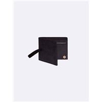 Porte carte en cuir Faguo Elastic Bleu marine