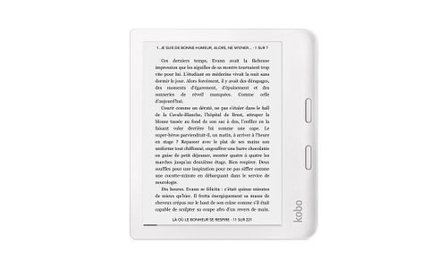 Liseuse numérique Kobo by Fnac Libra 2 7'' 32 Go Blanc Reconditionné Grade A