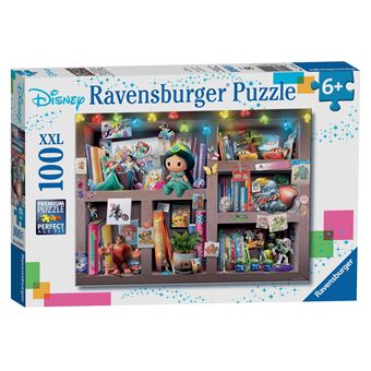 Puzzle 100 pièces XXL Ravensburger L’étagère du collectionneur Disney