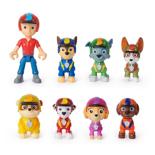 Set de 12 pièces Figurine Pat Patrouille Ryder Marshall Chase Rocky Zuma Skye Rubble 3-10 cm - Figurine de collection - Achat & prix