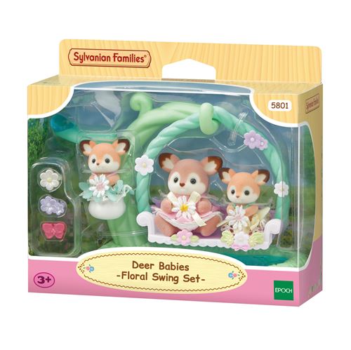 Personnage articulé Sylvanian Families Ciervo bebé y columpio animaux - vue 3
