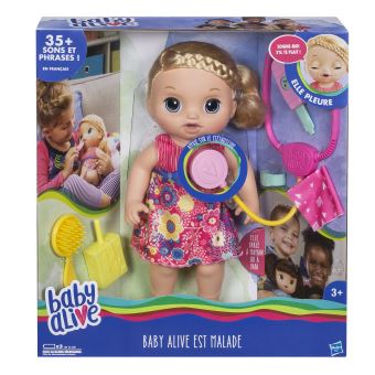 BABY ALI BABY ALIVE EST MALADE BLONDE Poupee Achat prix fnac