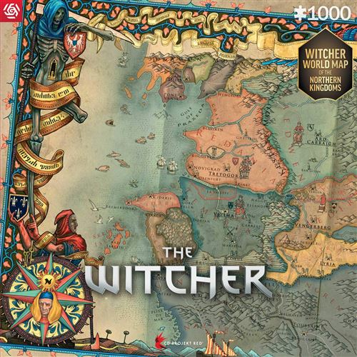 Good Loot Gaming : The Witcher The Northern Kingdoms Difficult Hard 1000 Piece Jigsaw Puzzle – Computer Game Jigsaw Puzzle for Video Game Lovers for Adults and Kids 12+ 34x48cm