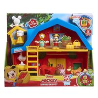 Mickey, Camion de Pompier , avec fonctions sonores et lumineuses, 2  figurines incluses, Jouet pour enfants des 3 ans, MCC00 - Z