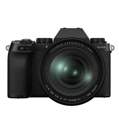 Fujifilm X-S10 Hybride Camera Zwart + XF 16-80mm f / 4 R OIS WR Lens