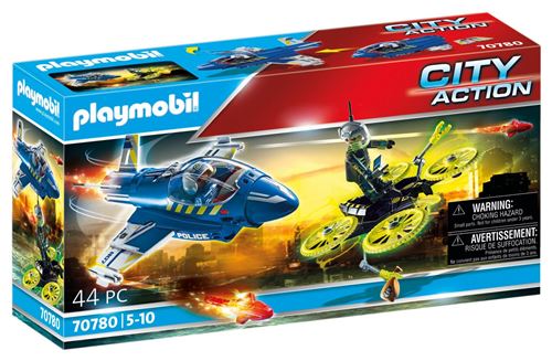 Playmobil City Action 70780 Jet de police et drone