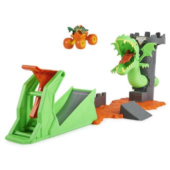 PLAYSET DUELING DRAGON + 1 VEHICULE DIE CAST 1:64