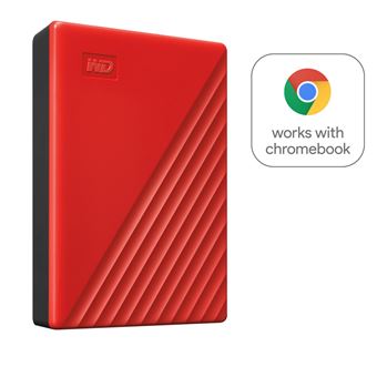 Disque Dur Externe Western Digital My Passport 4 To Rouge - 1