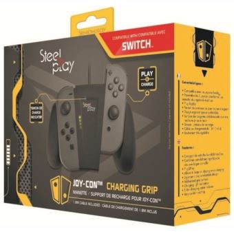 Support de recharge Steelplay Noir pour Joycon Switch