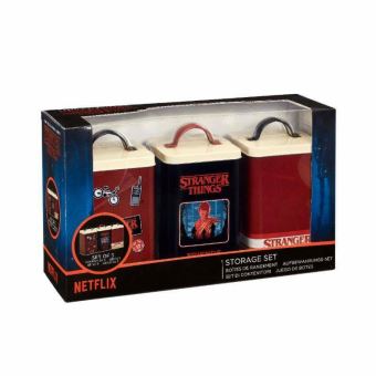 Set de 3 boîtes de rangement Funko Stranger Things Retro Logo