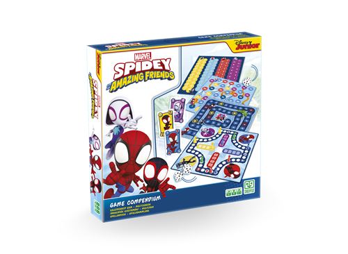 Jeu D’ambiance Shuffle Multijeux Spidey 10054144-0001 – 4 Plateaux De Jeux