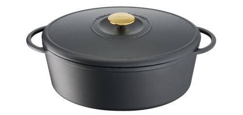 Cocotte fonte d'acier ovale 34x26 cm Tefal Pierre Gagnaire Heritage Noir
