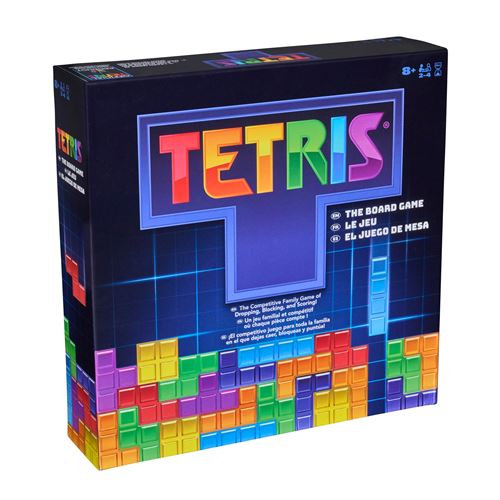 Jeu D'Ambiance Spin Master Games 6074642 – Stratégie Tetris 2 à 4 Joueurs