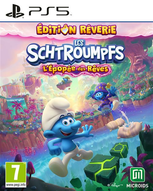 Pochette avant du jeu Les Schtroumpfs L'Épopée des Rêves PS5