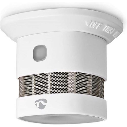 Nedis SmartLife/Tuya Smoke Detector | Zigbee 3.0 | Battery Powered | Sensor life cycle: 10 year | EN 14604 | Max. battery life: 60 Months | 85 dB | Whi