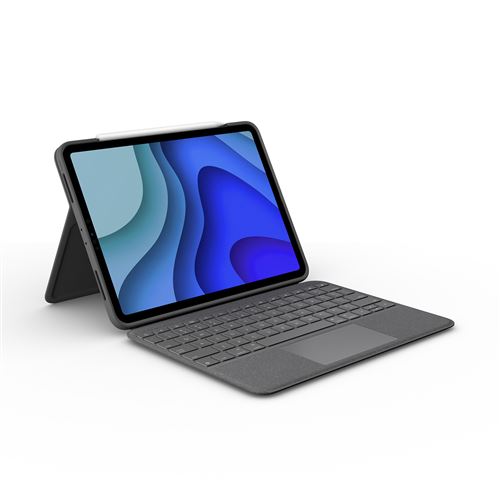 Clavier sans fil Bluetooth Logitech Folio Touch Keys-To-Go pour iPad Pro 11 Noir