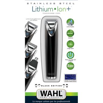 Tondeuse homme Wahl Stainless Steel Black Edition 09818.0461 Noir