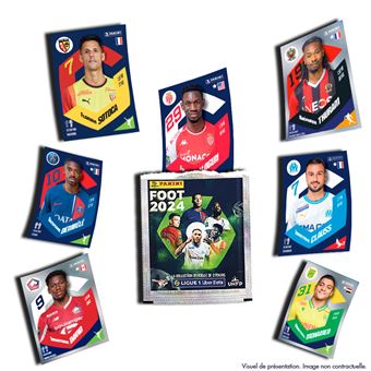 Jeu de cartes Panini Foot Ligue 1 2022 Blister de 15 pochettes