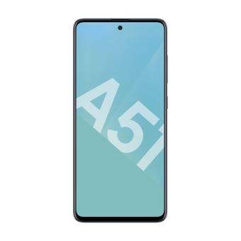 Samsung Galaxy A51 - 4G smartphone - dual-SIM - RAM 4 GB / intern geheugen 128 GB - microSD slot - OLED-scherm - 6.5" - 2400 x 1080 pixels - 4x achtercamera's 48 MP, 12 MP, 5 MP, 5 MP - front camera 32 MP - Telekom - prisma crush-zwart - 1
