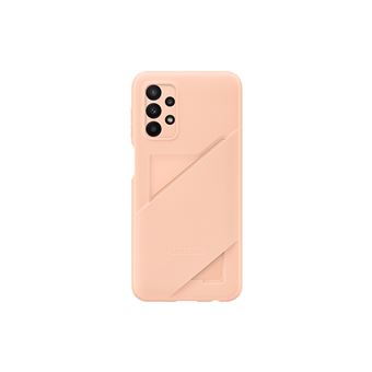 Coque souple ultra fine avec porte-carte intégrée Samsung pour Galaxy A23 5G Pêche