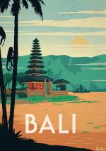 Affiche Sergeant Paper Bali 50x70 cm Edition limitée signée