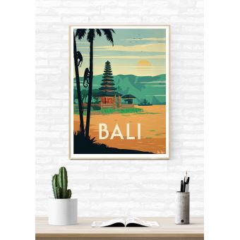 Affiche Sergeant Paper Bali 50x70 cm Edition limitée signée