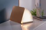 Lampe livre intelligente Gingko en cuir Mini Marron