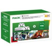 Pack Fnac Xbox One S + Gears 5 + Star Wars Jedi Fallen Order Edition Deluxe + Forza Horizon 4 + Red Dead Redemption 2 + Grand Theft Auto V Edition Premium + 2ème manette + 3 mois d'abonnement Xbox Live Gold