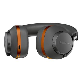 Ecouteurs sans fil arceau circum-aural Bluetooth Bowers & Wilkins PX8 Mac Laren à réduction de bruit Noir et Orange