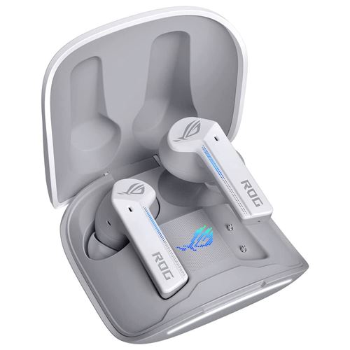 Écouteurs Asus ROG Cetra True 90YH03X1-B5UA00 Sans Fil Bluetooth Résistant à l’Eau Microphone Blanc
