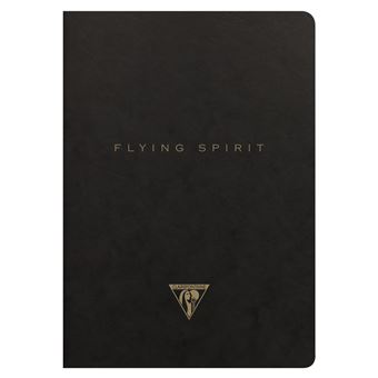 Carnet piqué A5 de 96 pages Flying Spirit Clairefontaine Noir