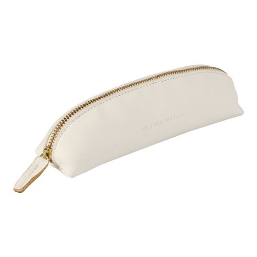 CLAIRFTN FLYING TROUSSE CUIR TRIANG BLC