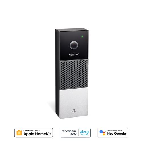 Sonnette vidéo intélligente Netatmo Noir et blanc