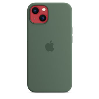 Coque en silicone avec MagSafe pour iPhone 13 Eucalyptus