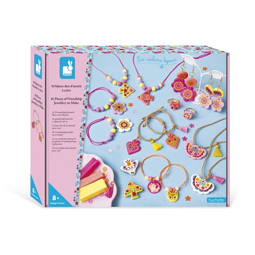 Kit Créatif Janod J09186 – 16 Bijoux Pierres Porte-Bonheur À Créer