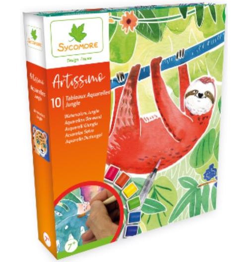 Kit Créatif Au Sycomore Artissimo Aquarelle Jungle