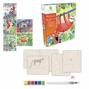 Kit créatif Au Sycomore Artissimo Aquarelle Jungle