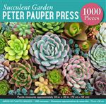 Puzzle LetterBox Peter Pauper Succulent 1000 pièces 50 x 70 cm