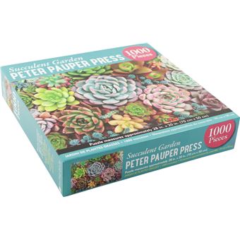 Puzzle LetterBox Peter Pauper Succulent 1000 pièces 50 x 70 cm