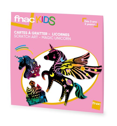 Cartes à gratter Fnac Kids Licornes