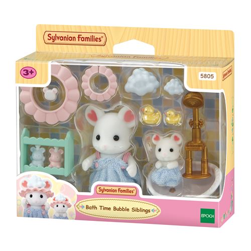 Le Bain Des Frères Marshmallow Sylvanian Families La Boite - vue 5