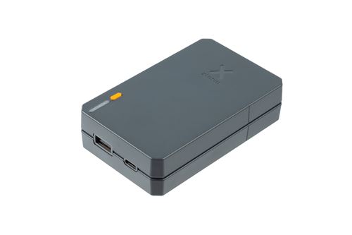xtorm Essential - Banque d'alimentation - 10000 mAh - 15 Watt - 3 A - 2 connecteurs de sortie (USB, 24 pin USB-C) - sur le câble : USB-C - gris charbon