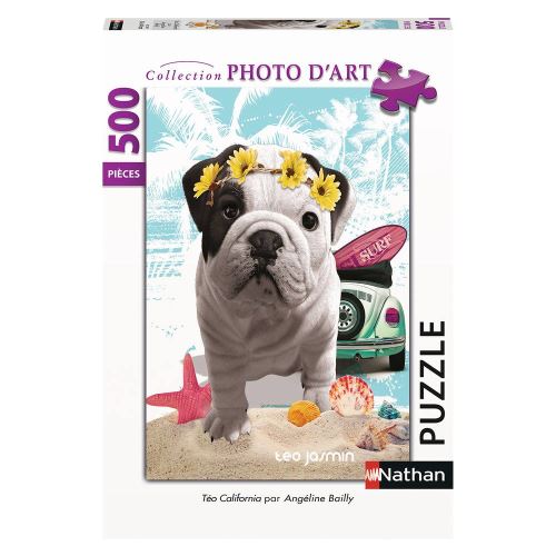 Puzzle 500 pièces : Téo California Téo Jasmin Ravensburger Nathan - vue 3