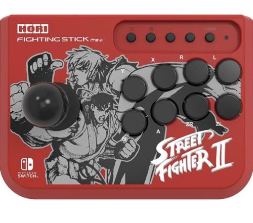 Manette Fighting Stick Hori Mini Street Fighter Ryu pour Nintendo