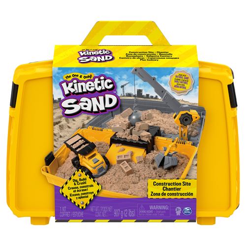 Pâte à modeler Kinetic Sand Mallette de Construction